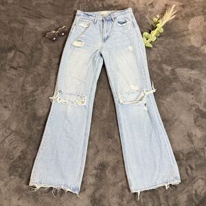 Altar'd State Light Blue Distressed Jeans Sz 28